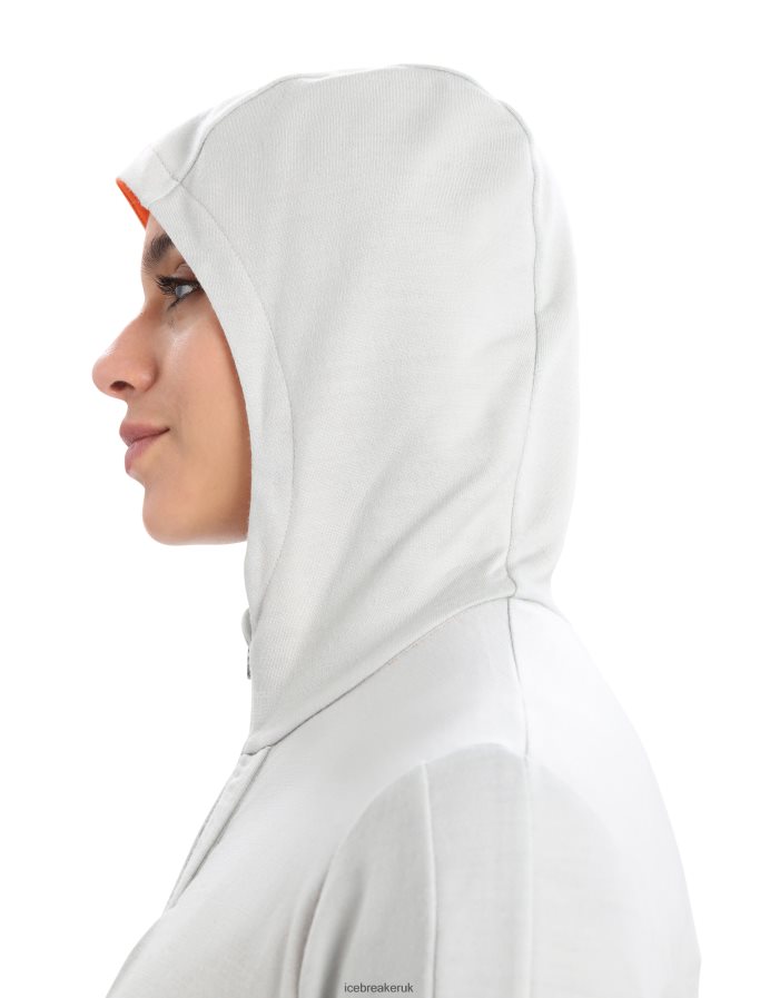 Icebreaker Women Merino Quantum III Long Sleeve Zip Hoodie Z04NXR897 Clothing Ether/Flash - Image 6