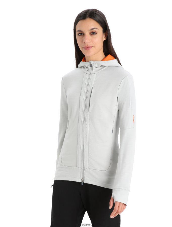 Icebreaker Women Merino Quantum III Long Sleeve Zip Hoodie Z04NXR897 Clothing Ether/Flash - Image 1