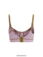 Icebreaker Women Merino Queens Clasp Bra Z04NXR554 Clothing Algae/Purple Haze - Image 6