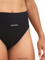 Icebreaker Women Merino Queens High Cut Brief Z04NXR555 Clothing Black - Image 4