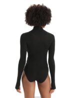Icebreaker Women Merino Queens Long Sleeve High Neck Bodysuit Z04NXR543 Clothing Black - Image 2