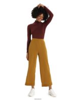 Icebreaker Women Merino Queens Long Sleeve High Neck Bodysuit Z04NXR915 Clothing Espresso - Image 3