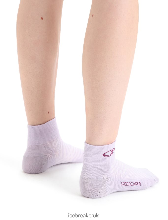 Icebreaker Women Merino Run+ Ultralight Mini Socks Z04NXR770 Accessories Purple Gaze/Go Berry - Image 2