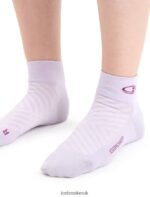 Icebreaker Women Merino Run+ Ultralight Mini Socks Z04NXR770 Accessories Purple Gaze/Go Berry - Image 3