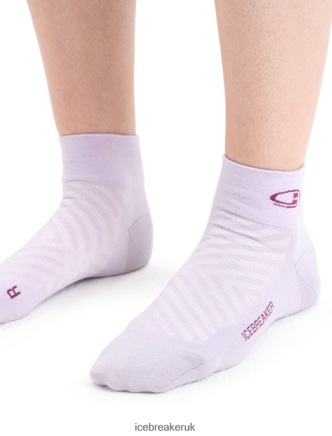 Icebreaker Women Merino Run+ Ultralight Mini Socks Z04NXR770 Accessories Purple Gaze/Go Berry - Image 3
