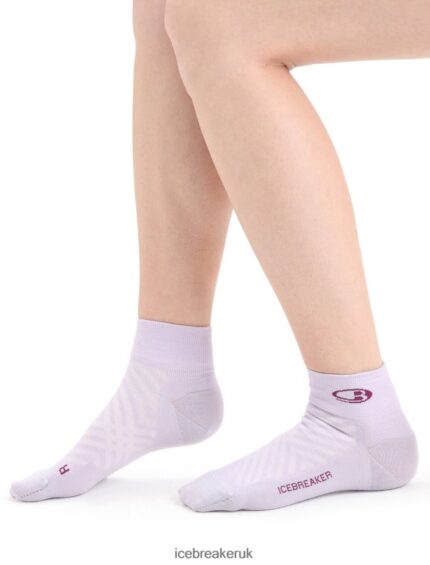 Icebreaker Women Merino Run+ Ultralight Mini Socks Z04NXR770 Accessories Purple Gaze/Go Berry