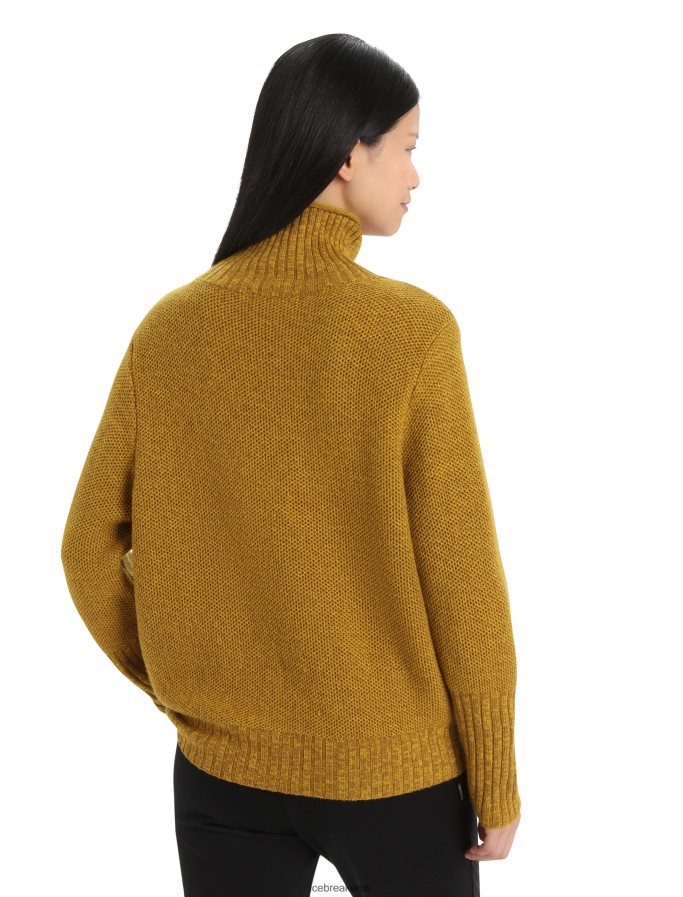 Icebreaker Women Merino Seevista Funnel Neck Sweater Z04NXR908 Clothing Clove/Silent Gold - Image 2