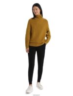 Icebreaker Women Merino Seevista Funnel Neck Sweater Z04NXR908 Clothing Clove/Silent Gold - Image 3
