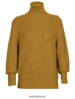 Icebreaker Women Merino Seevista Funnel Neck Sweater Z04NXR908 Clothing Clove/Silent Gold - Image 6