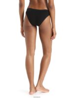Icebreaker Women Merino Siren Bikini Briefs Z04NXR501 Clothing Black - Image 2