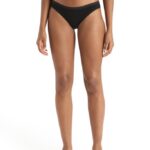Icebreaker Women Merino Siren Bikini Briefs Z04NXR501 Clothing Black