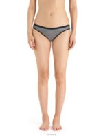 Icebreaker Women Merino Siren Bikini Briefs Z04NXR502 Clothing Gritstone Heather