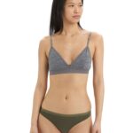 Icebreaker Women Merino Siren Bra Z04NXR527 Clothing Gritstone Heather