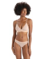 Icebreaker Women Merino Siren Bra Z04NXR912 Clothing Praline