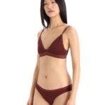 Icebreaker Women Merino Siren Bra Z04NXR913 Clothing Espresso