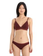 Icebreaker Women Merino Siren Bra Z04NXR913 Clothing Espresso - Image 4