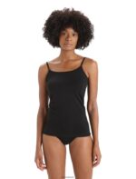 Icebreaker Women Merino Siren Cami Singlet Z04NXR536 Clothing Black