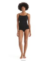 Icebreaker Women Merino Siren Cami Singlet Z04NXR536 Clothing Black - Image 3