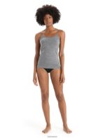 Icebreaker Women Merino Siren Cami Singlet Z04NXR538 Clothing Gritstone Heather - Image 3