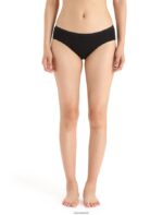Icebreaker Women Merino Siren Hipkini Briefs Z04NXR513 Clothing Black