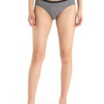 Icebreaker Women Merino Siren Hipkini Briefs Z04NXR514 Clothing Gritstone Heather