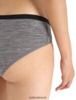 Icebreaker Women Merino Siren Hipkini Briefs Z04NXR514 Clothing Gritstone Heather - Image 4