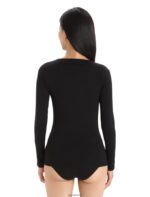 Icebreaker Women Merino Siren Long Sleeve Sweetheart Top Z04NXR549 Clothing Black - Image 2