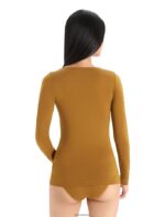 Icebreaker Women Merino Siren Long Sleeve Sweetheart Top Z04NXR917 Clothing Clove - Image 2