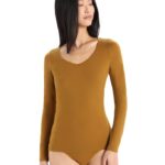 Icebreaker Women Merino Siren Long Sleeve Sweetheart Top Z04NXR917 Clothing Clove