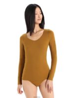 Icebreaker Women Merino Siren Long Sleeve Sweetheart Top Z04NXR917 Clothing Clove