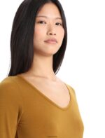 Icebreaker Women Merino Siren Long Sleeve Sweetheart Top Z04NXR917 Clothing Clove - Image 4