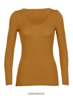 Icebreaker Women Merino Siren Long Sleeve Sweetheart Top Z04NXR917 Clothing Clove - Image 6