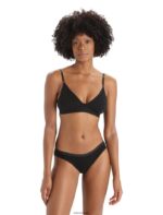 Icebreaker Women Merino Siren Padded Bra Z04NXR507 Clothing Black
