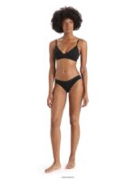 Icebreaker Women Merino Siren Padded Bra Z04NXR507 Clothing Black - Image 3
