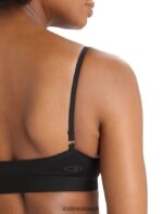 Icebreaker Women Merino Siren Padded Bra Z04NXR507 Clothing Black - Image 6