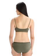 Icebreaker Women Merino Siren Padded Bra Z04NXR509 Clothing Loden - Image 2