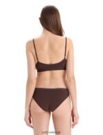 Icebreaker Women Merino Siren Padded Bra Z04NXR512 Clothing Umber - Image 2