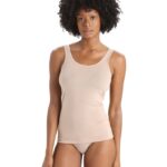 Icebreaker Women Merino Siren Tank Top Z04NXR533 Clothing Praline