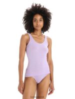 Icebreaker Women Merino Siren Tank Top Z04NXR534 Clothing Purple Gaze