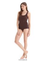 Icebreaker Women Merino Siren Tank Top Z04NXR535 Clothing Umber - Image 3