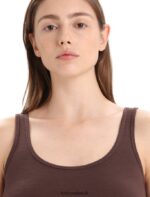 Icebreaker Women Merino Siren Tank Top Z04NXR535 Clothing Umber - Image 4
