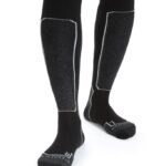 Icebreaker Women Merino Ski+ Light Over the Calf Socks Z04NXR785 Accessories Black