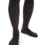 Icebreaker Women Merino Ski+ Medium Over the Calf Socks Z04NXR788 Accessories Jet Heather/Espresso