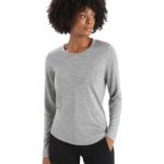 Icebreaker Women Merino Sphere II Long Sleeve T-Shirt Z04NXR688 Clothing Metro Heather