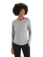 Icebreaker Women Merino Sphere II Long Sleeve T-Shirt Z04NXR688 Clothing Metro Heather