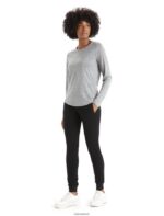 Icebreaker Women Merino Sphere II Long Sleeve T-Shirt Z04NXR688 Clothing Metro Heather - Image 3