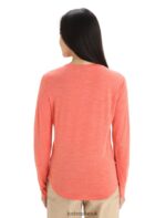 Icebreaker Women Merino Sphere II Long Sleeve T-Shirt Z04NXR689 Clothing Vibrant Earth Heather - Image 2
