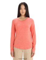 Icebreaker Women Merino Sphere II Long Sleeve T-Shirt Z04NXR689 Clothing Vibrant Earth Heather