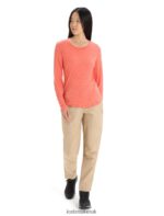 Icebreaker Women Merino Sphere II Long Sleeve T-Shirt Z04NXR689 Clothing Vibrant Earth Heather - Image 3