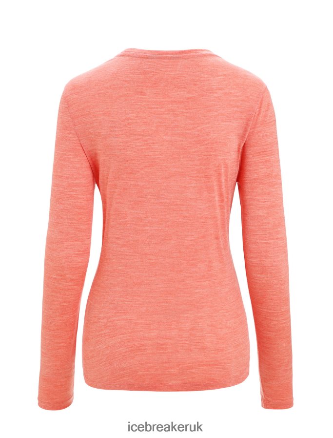Icebreaker Women Merino Sphere II Long Sleeve T-Shirt Z04NXR689 Clothing Vibrant Earth Heather - Image 7